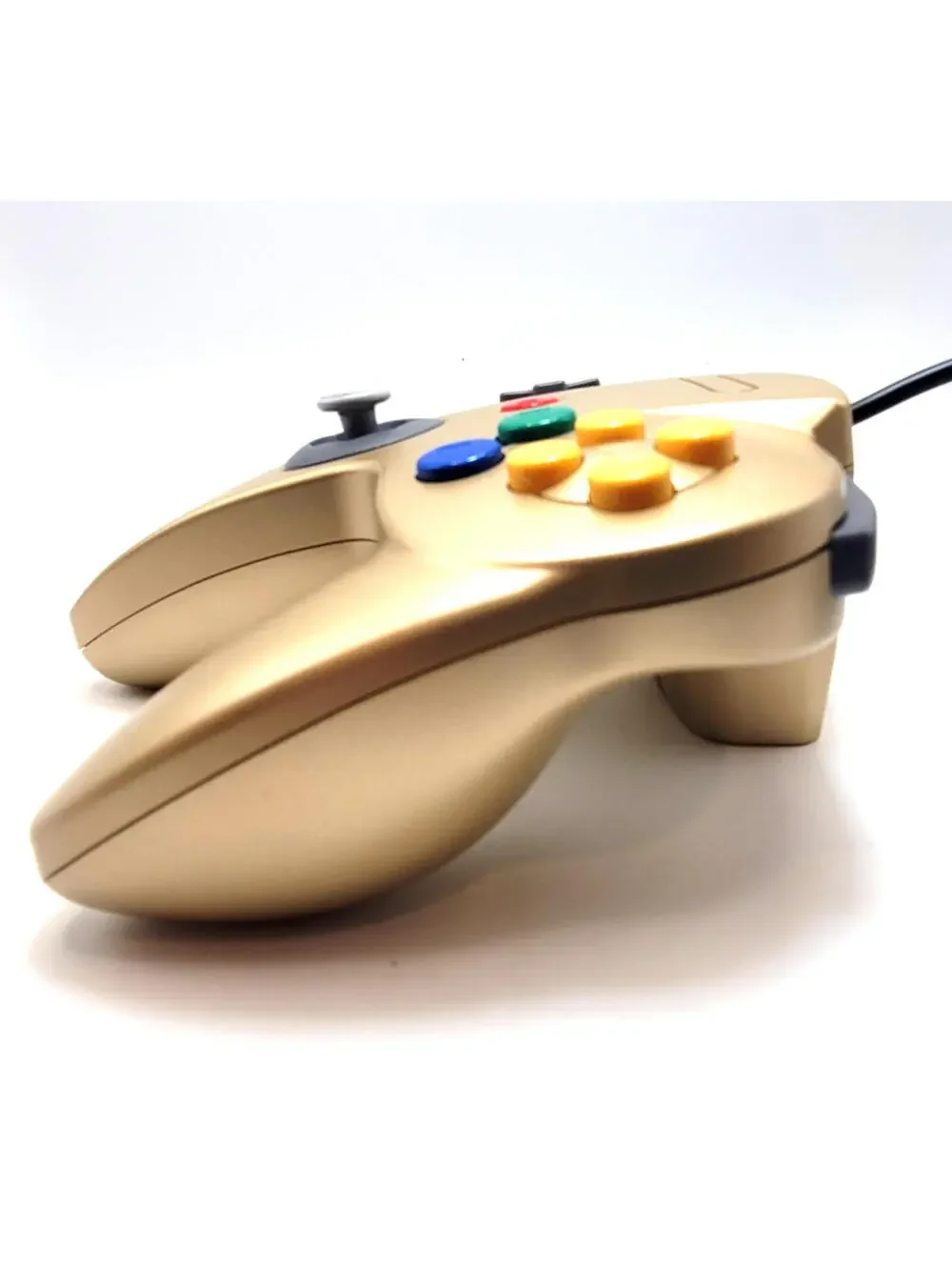 Nintendo 64 Wired Controller for N64 - TeknoGame® - Gold - NEW IN BOX!